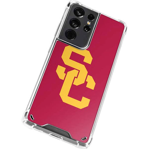University of Southern California USC Red Logo Galaxy S21 Ultra 5G Clear Case